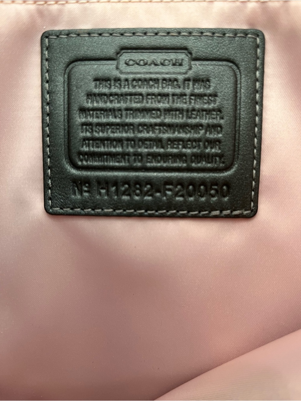 Coach 2012 Ashley Gathered Satin Carryall Satchel Silver/Grey NWOT - Picture 8 of 9